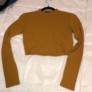 Forever 21 mustard crop top